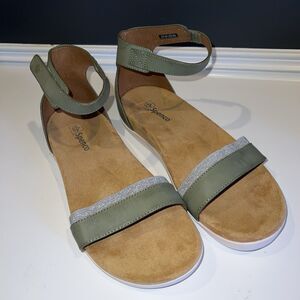 Spenco Jasmine Sandal Women's Supportive Shoe Sage 11 B Ankle Strap Comfortable